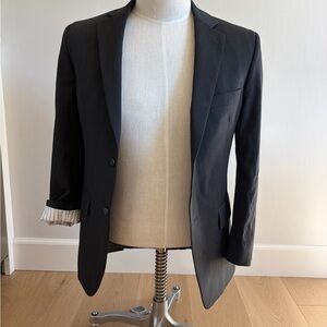 36S Men's Pronto Uomo Blazer Charcoal Gray 2 Button Wool Double Vented Blazer